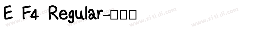 E F4 Regular字体转换